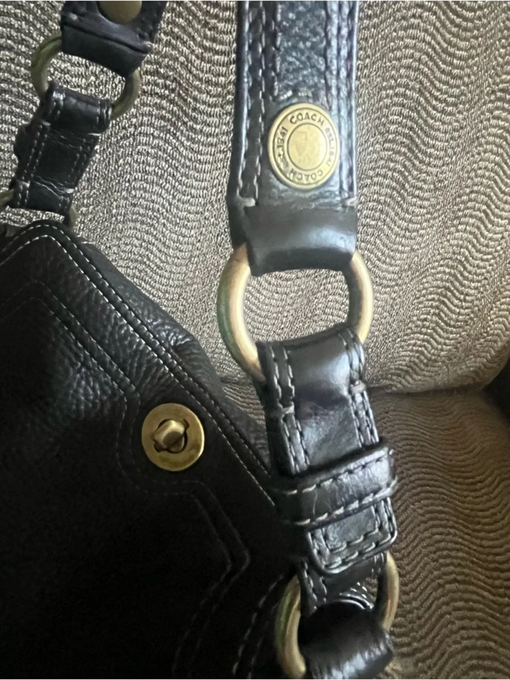 Coach Chelsea NS Pebbled Leather Bag - Picture 10 of 14